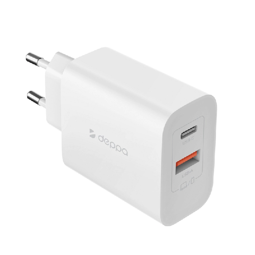 СЗУ Deppa Type-C PD 3.0 Qi 4.0 45W White (11494) фото 