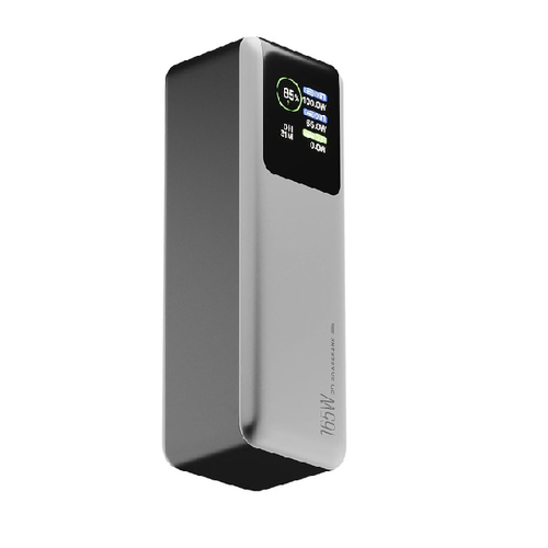 Внешний аккумулятор Olmio T-30 30000mAh 165W QC3/PD TFT LCD Titan фото 